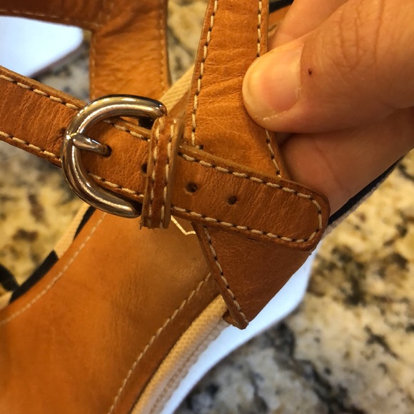 COACH Isabele Wedge A8199, Natural/Navy, Size: 6 - Picture 13 of 14